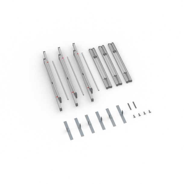 Contenu de la livraison display textile à jonc flex, 300 x 300 cm