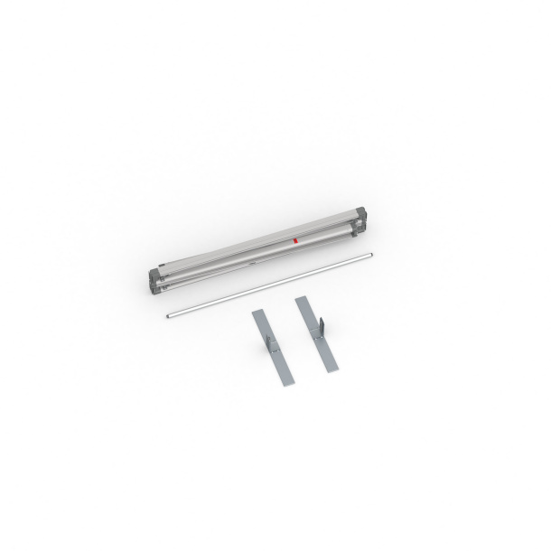 Contenu livraison : cadre à jonc flex, 100x200 cm, 2 pieds, barre de renfort