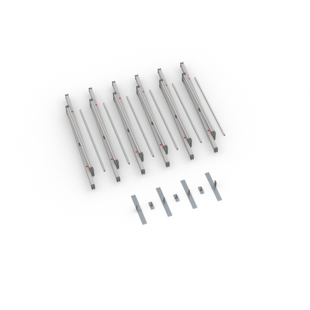 Contenu de la livraison : cadre à jonc flex, 600 x 250 cm