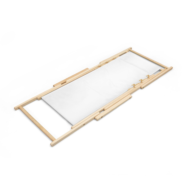 Chilienne avec accoudoirs et à impression personnalisée, repliée à plat