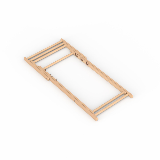 Chaise longue Eco sans accoudoirs, pliée