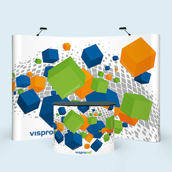 Comptoir promotion magnétique combiné avec stand parapluie Pop Up Magnet