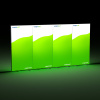 Mur d'exposition Lightbox pliable 400 x 200 cm