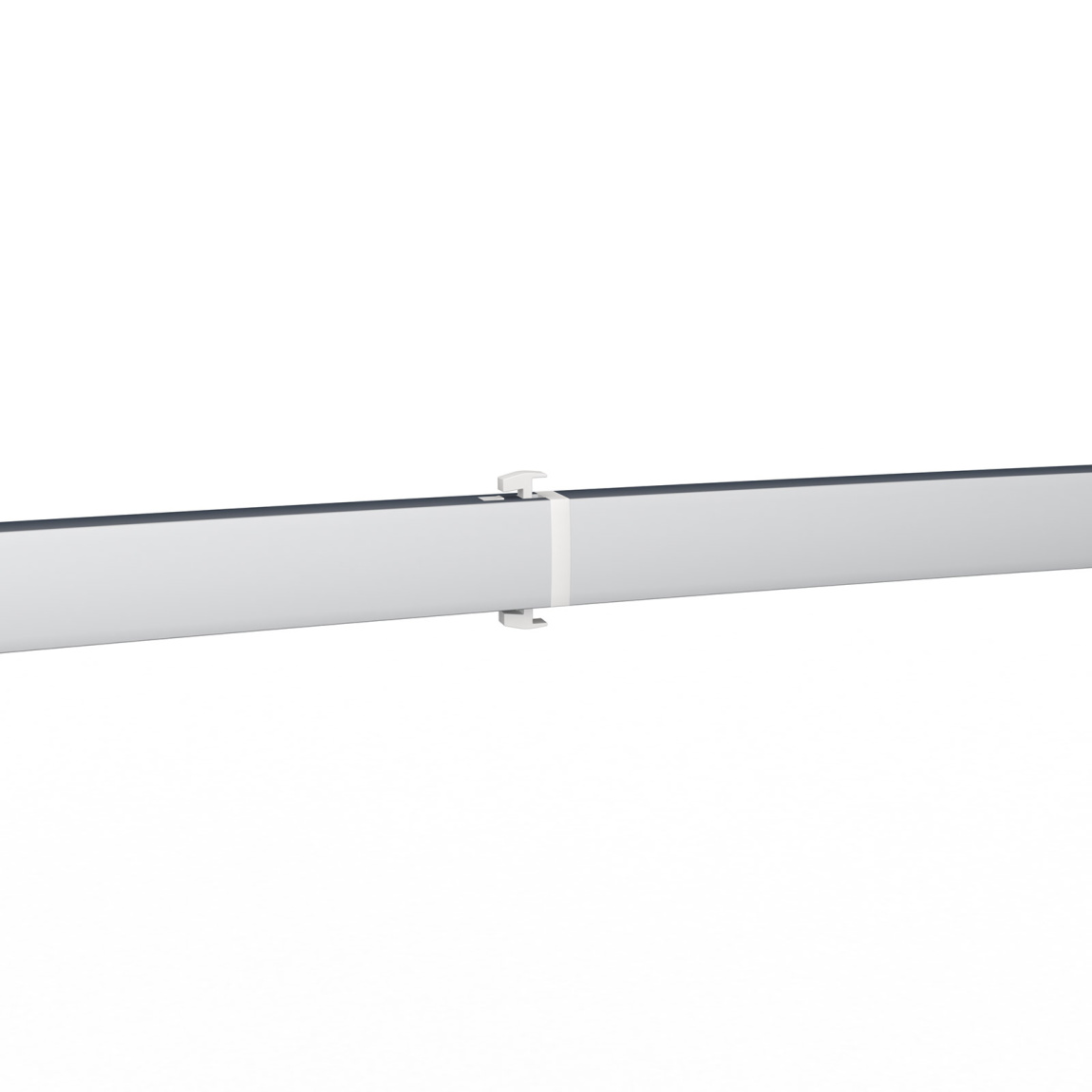 Mur d'exposition Lightbox flex incurvé, vue : barre de soutien et clips