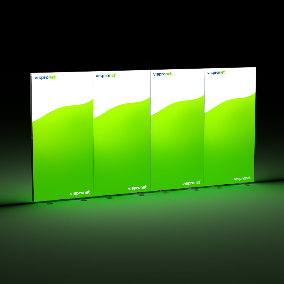 Mur d'exposition Lightbox pliable 400 x 200 cm