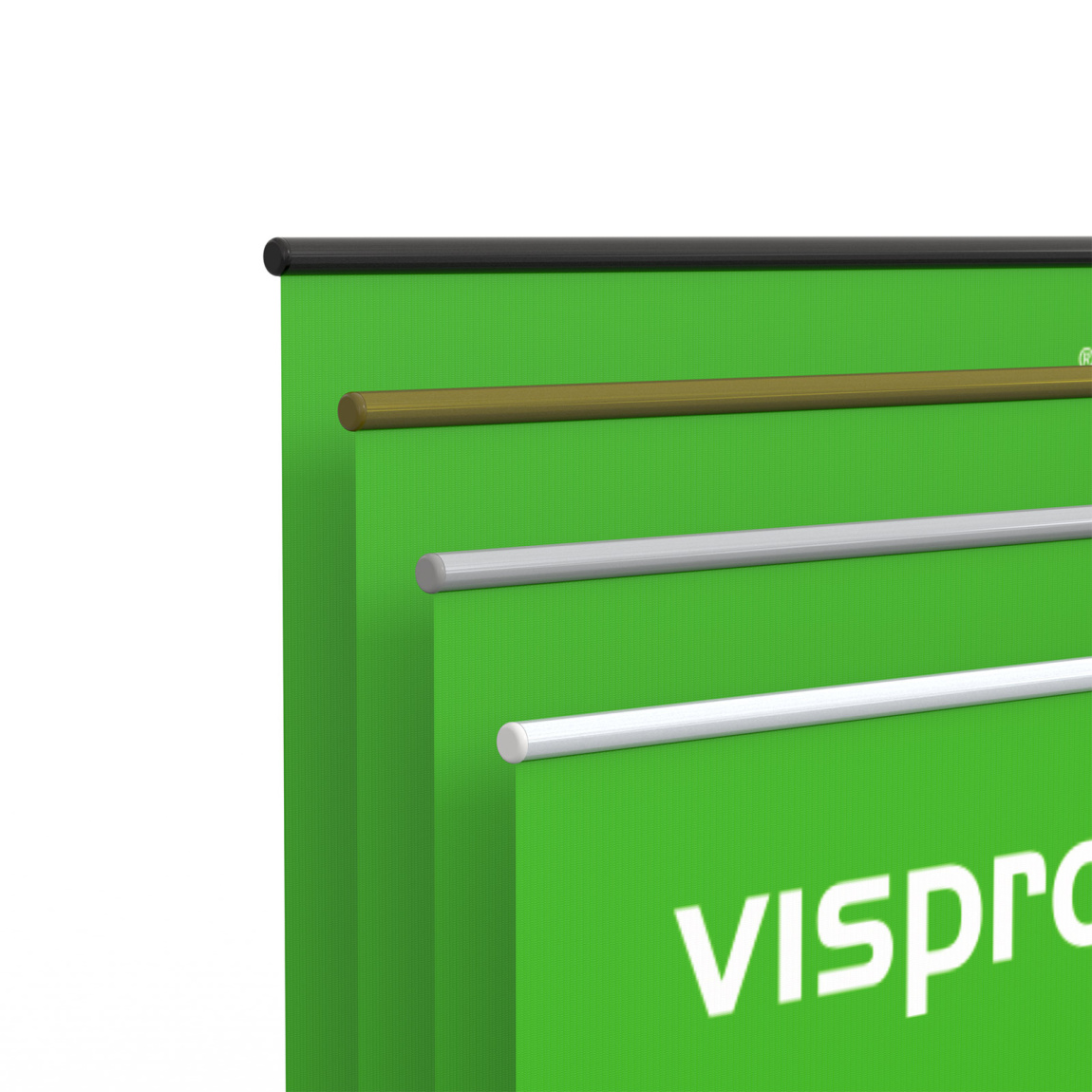 Twiny avec barre métallique (en 4 couleurs) et cordelette en nylon (incluse)