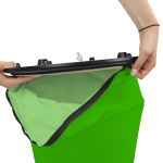 Comptoir publicitaire Air Select, fixation de l’impression sur le plateau inférieur