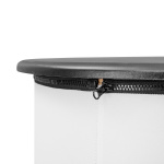 Détail : plateau supérieur avec fermeture éclair pour la fixation de l’impression