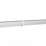 Mur d'exposition Lightbox flex incurvé, vue : barre de soutien et clips