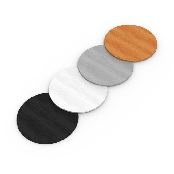 Comptoir de promotion léger, colonne: disponible avec plateau supérieur et inférieur en 4 coloris