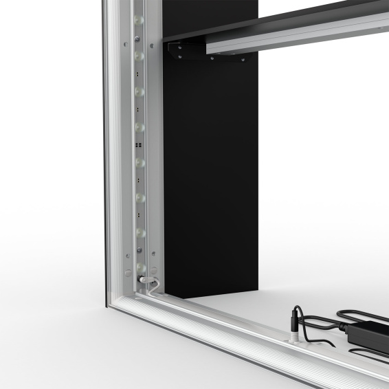 Comptoir d’exposition Lightbox flex Select avec éclairage LED