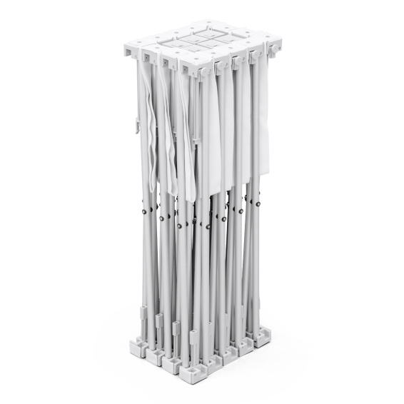 System 4 x 3 auf kompakte Transportgröße zusammengefaltet