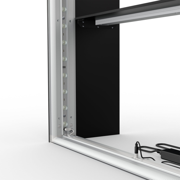 Comptoir d’exposition Lightbox flex Select avec éclairage LED