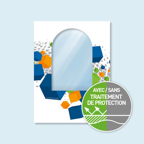 Cloison de tente Hexagon imprimée - avec fenêtre