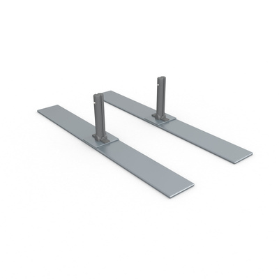 Pied central pour cadre keder flex, set de 2