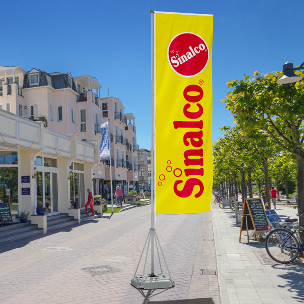 Mât télescopique mobile T-Pole® 100, avec pied remplissable d'eau de 70 l