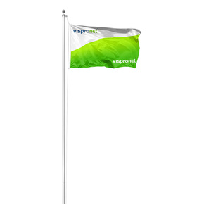 Drapeaux à hisser avec/sans mât Economy