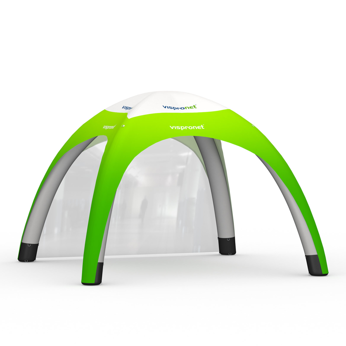 Pavillon gonflable Air 4 x 4 - imprimé, avec 1 cloison transparente
