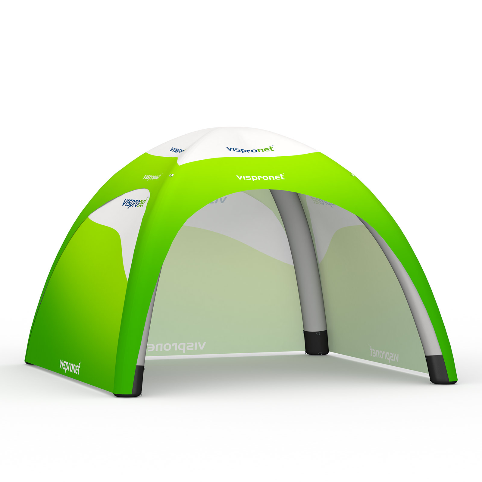 Tente gonflable Air 4 x 4 m - 3 cloisons pleines