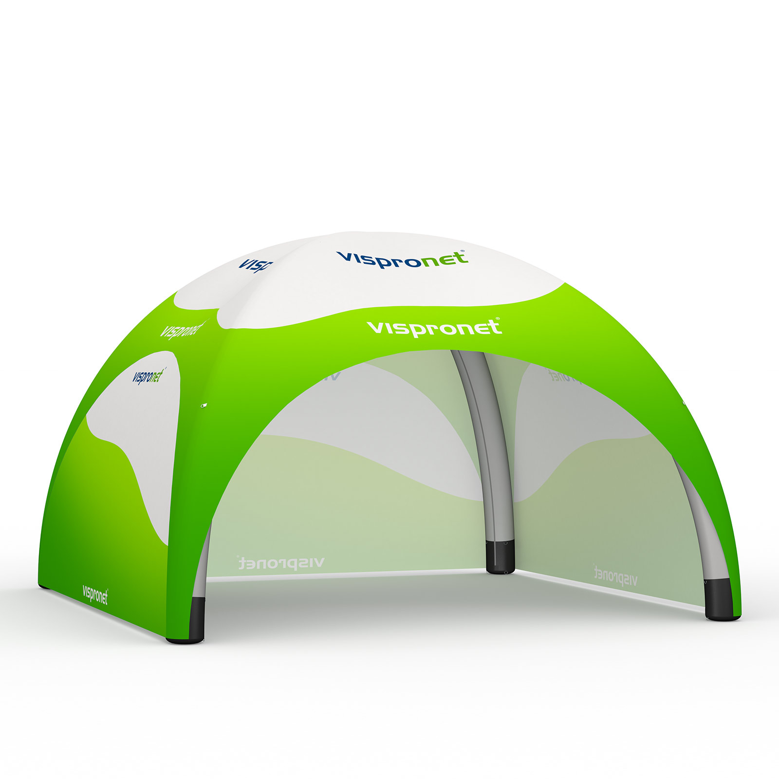 Tente gonflable Air 6 x 6 m - 3 cloisons pleines