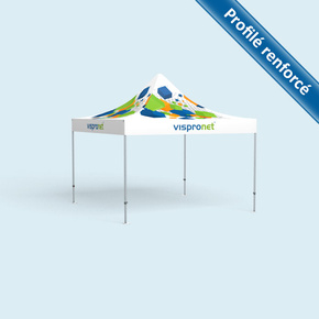 Pavillon pliable Premium 4 x 4 m, imprimé, sans cloisons