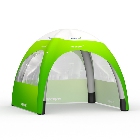 Tente gonflable Air 3 x 3 m - 3 cloisons avec fenêtres panoramiques