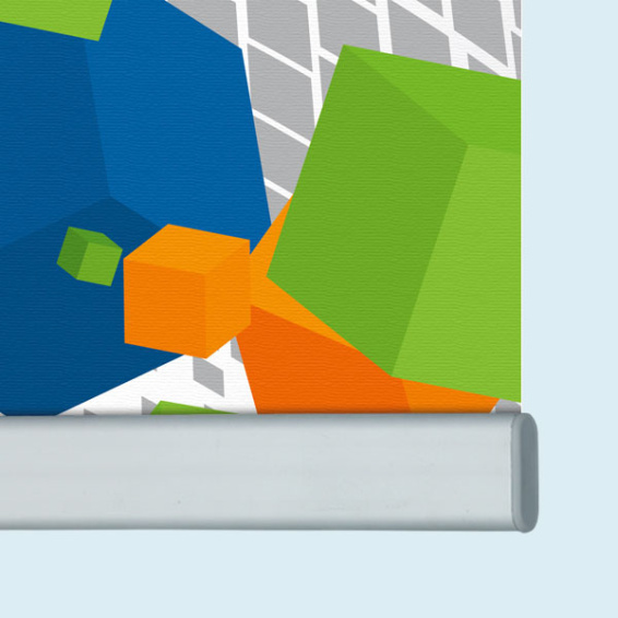 Banderole bâche PVC avec profilé d'aluminium 17 x 44 mm