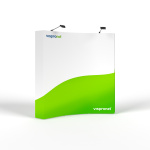 Messewand Pop Up Klett gebogen 3 x 3, Beleuchtung optional