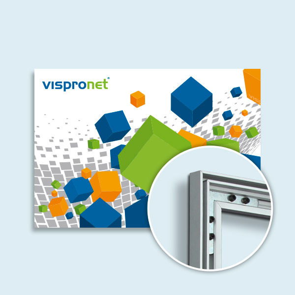 Impression sur toile tendue - avec cadre mural Q-Frame® - format paysage