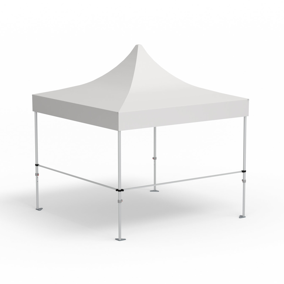 2 barres transversales pour cloisons mi-hautes avec supports,  variante d'angle (3 m | 3 m)
