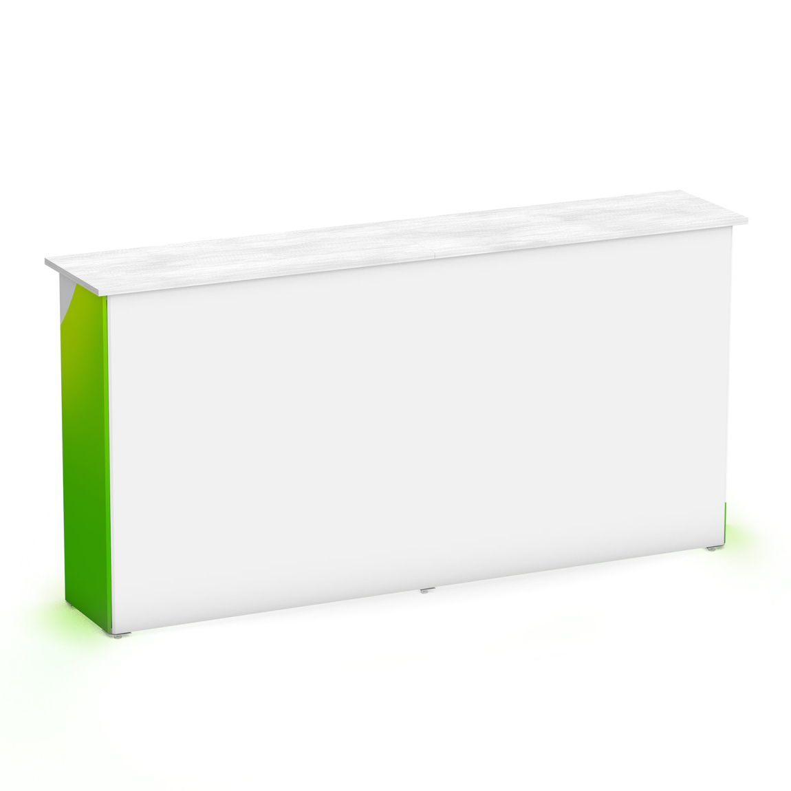 Comptoir de promotion LED 2x1 - arrière non imprimé