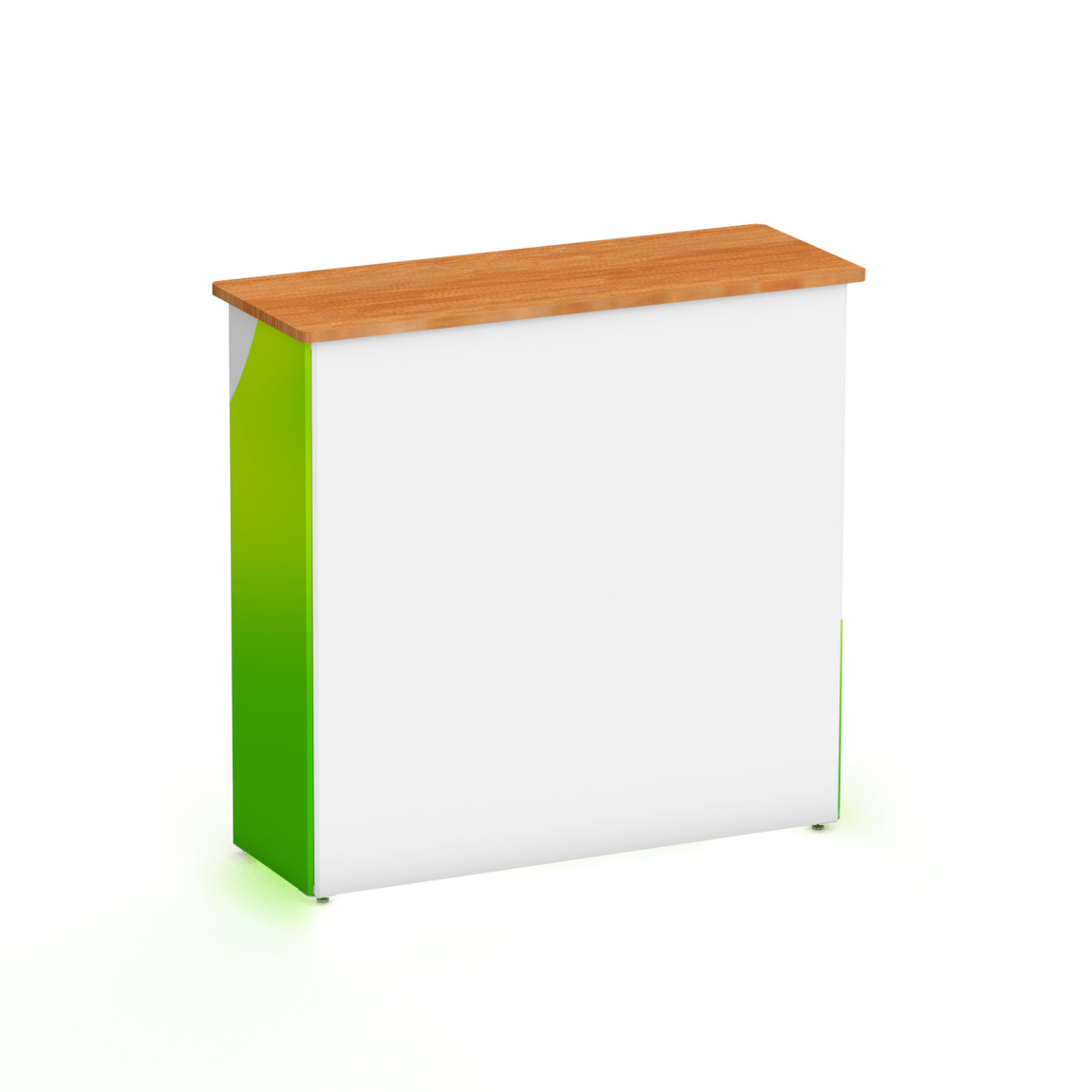 Comptoir de promotion LED 1x1 - arrière non imprimé