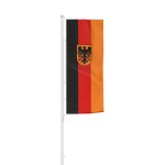 Drapeau du service fédéral au format vertical avec présentoir de drapeaux Basic