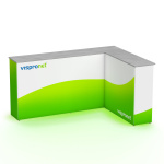 Comptoir LED angle gauche - tout imprimé, vue arrière