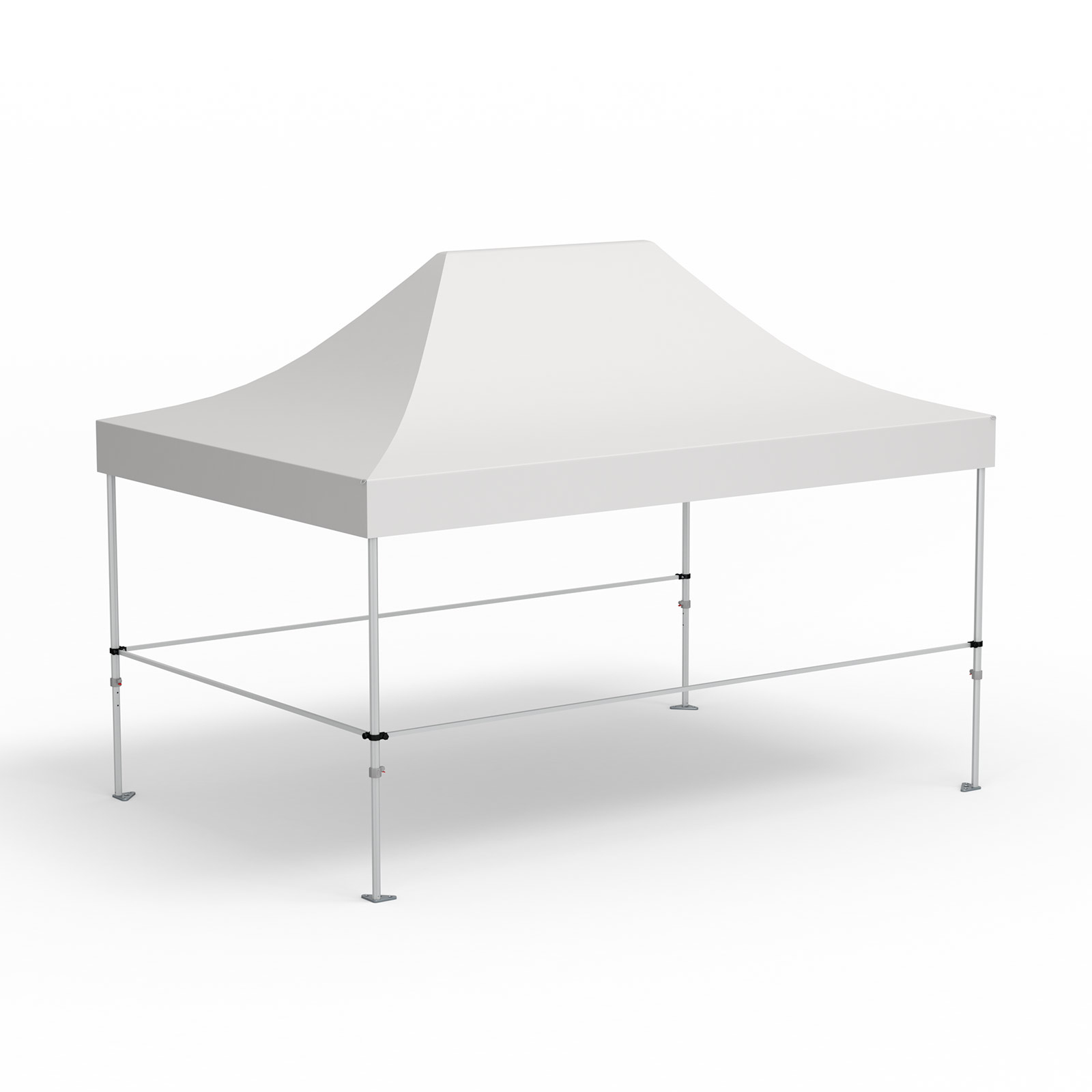 3 barres transversales pour cloisons mi-hautes, supports compris, variante (4,5 m|3 m|4,5 m)