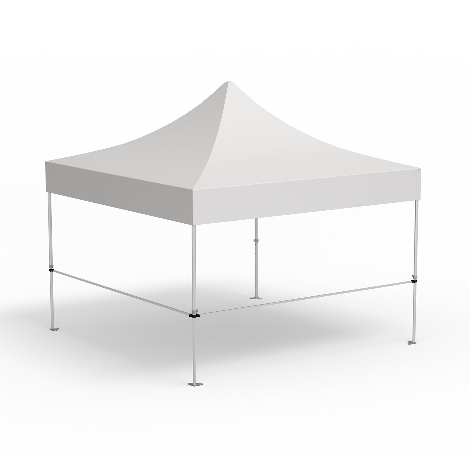 2 barres transversales pour cloisons mi-hautes avec supports,  variante d'angle (4 m | 4 m)