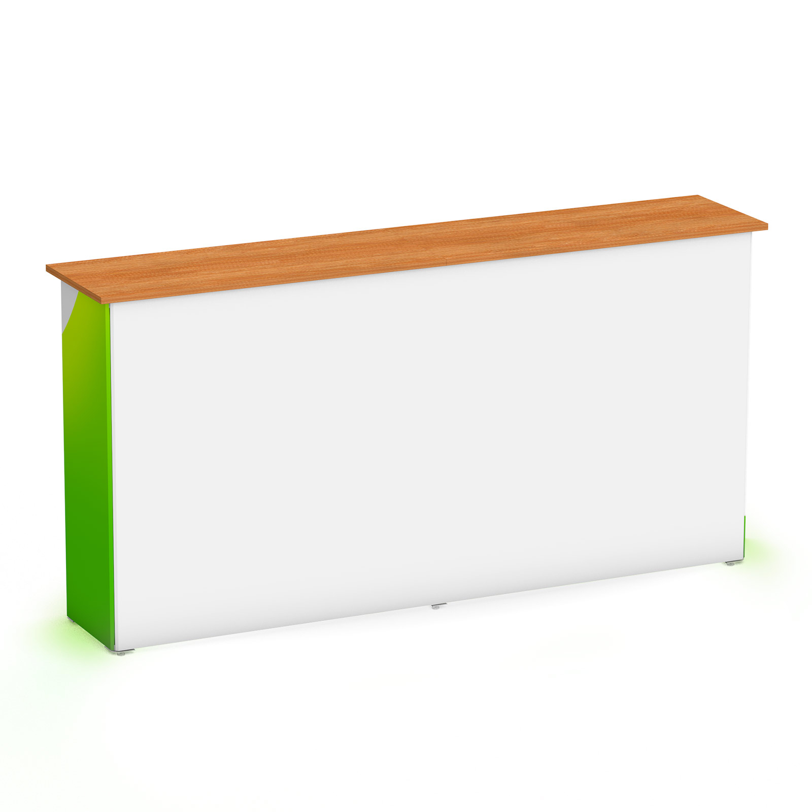 Comptoir de promotion LED 2x1 - arrière non imprimé