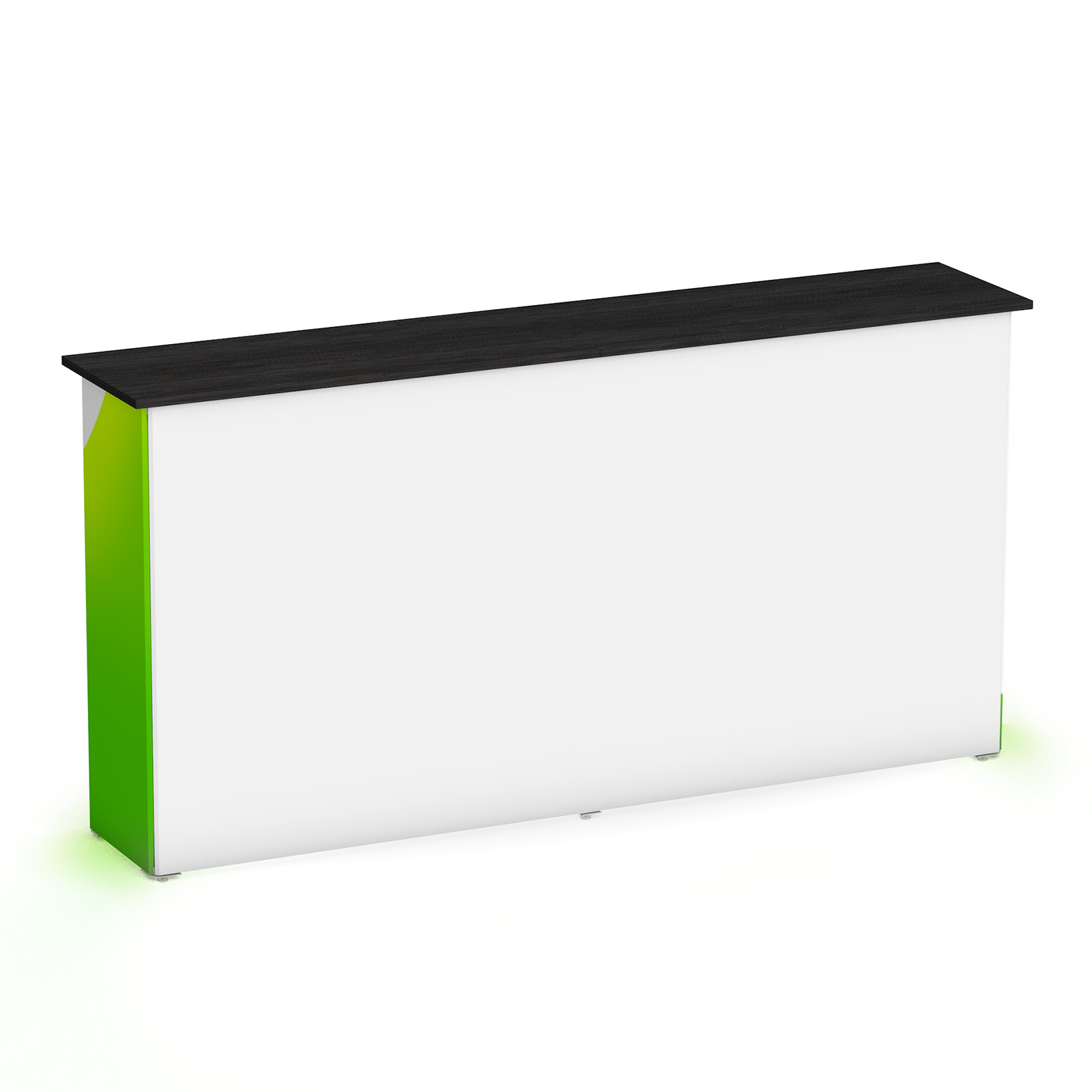 Comptoir de promotion LED 2x1 - arrière non imprimé