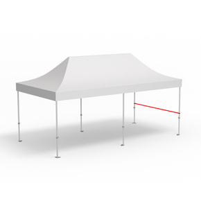 Barre transversale pour cloison mi-hauteur, longueur 3 m