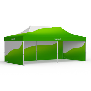 Tente pliante 4 x 8 m - avec impression