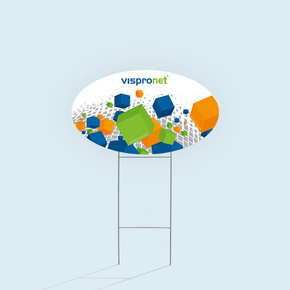 Pancarte de jardin, ovale