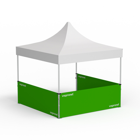 Pavillon Select avec 3 cloisons mi hauteur