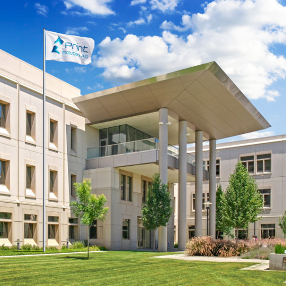 Drapeau à hisser au format paysage avec logo d'entreprise