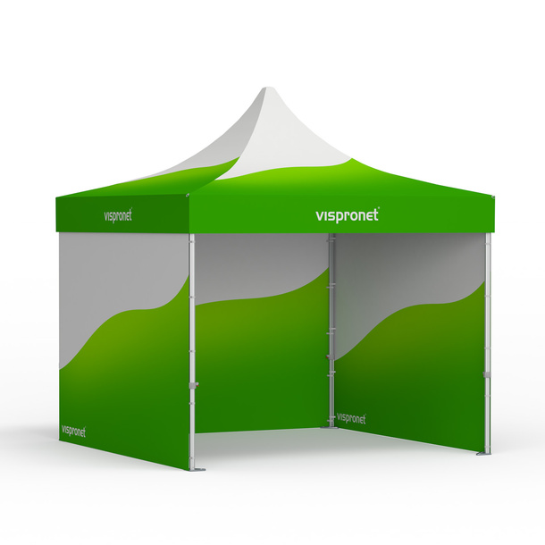 Tente pliante 3 x 3 m, avec impression 