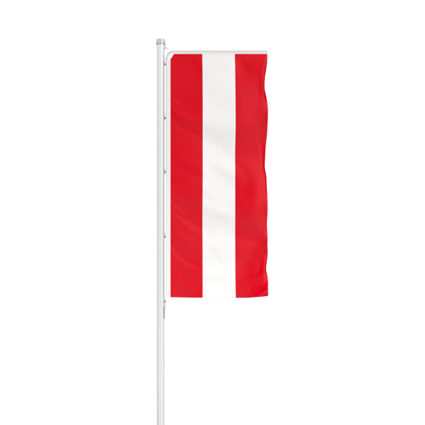 Drapeau de l'Autriche format portrait avec présentoir Basic