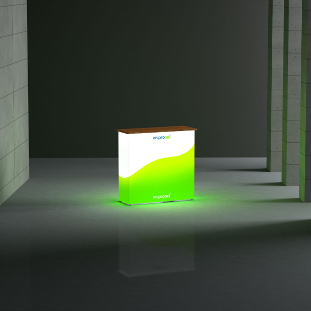 Comptoir publicitaire LED : lumineux et économe en énergie