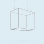 Enseigne suspendue - rectangle Q-Frame® - fixations sur 4 points