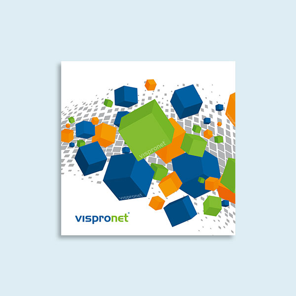 Plaque acrylique, format carré - blanc de soutien sur toute la surface