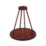 Présentoir de drapeaux triple en bois