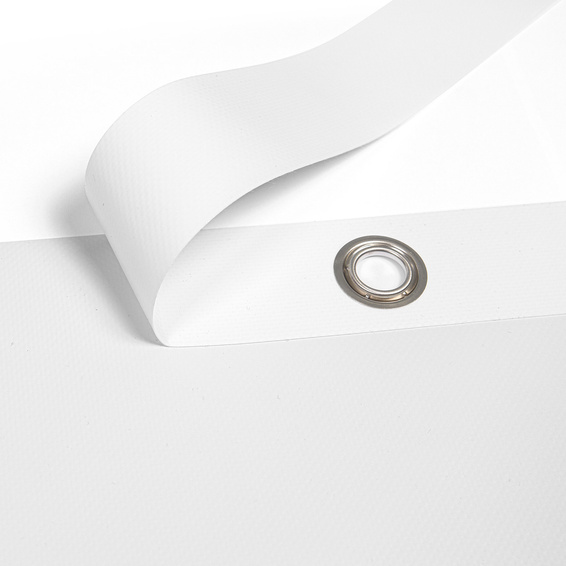 Renfort de bord soudé supplémentaire; œillet métallique ø 16 mm